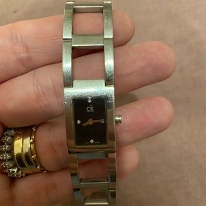 CK watch w diamonds